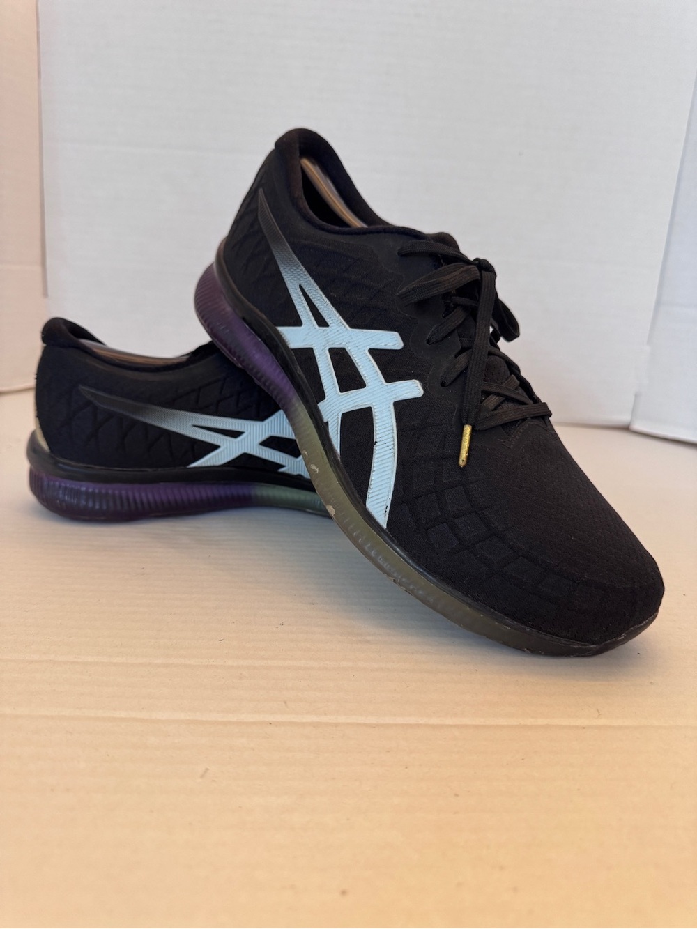 ASICS Gel-Quantum Infinity Womens Size 10 Running Training  Shoes Black Purple